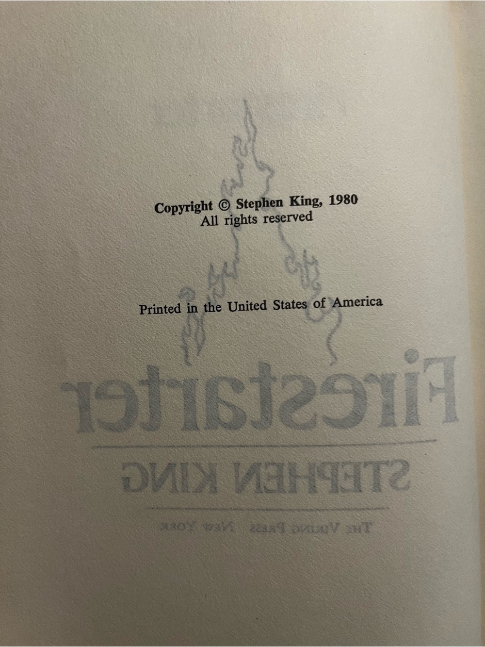 Stephen King Firestarter Hardcover Book - Picture 3 of 9